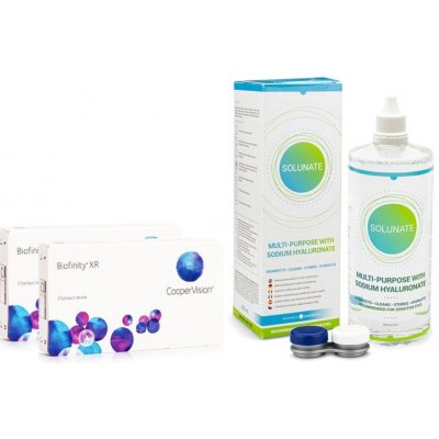 Cooper Vision Biofinity XR 6 čoček + Solunate Multi-Purpose 400 ml s pouzdrem – Hledejceny.cz