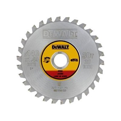 DeWALT DT1923 Pilový kotouč pro AKU kotoučové pily 140x20mm, 30 zubů, na kovy – Zboží Mobilmania