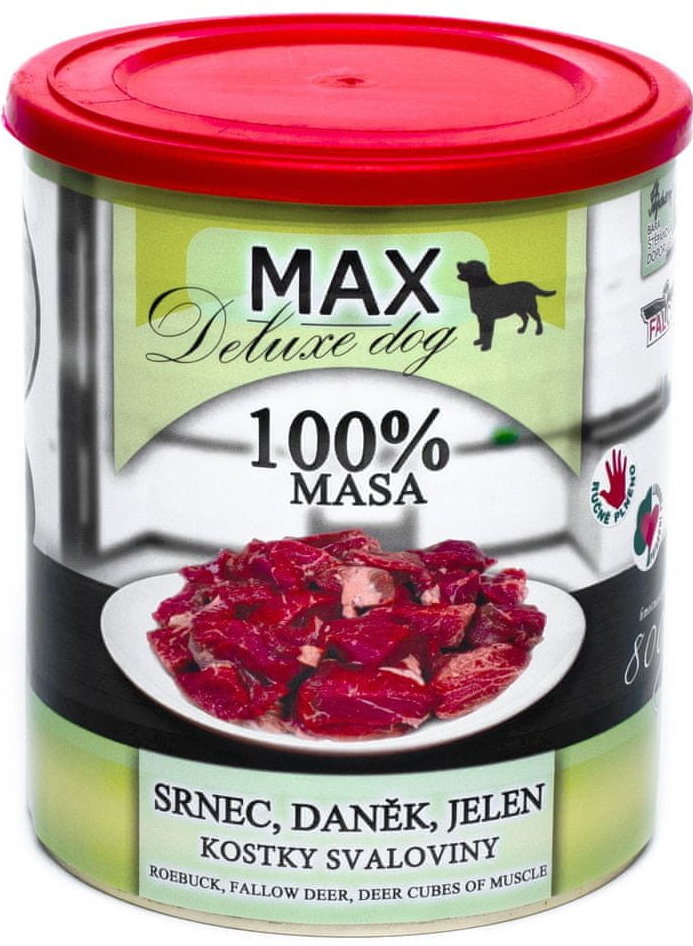 Max Deluxe Adult srnec daněk jelen 8 x 800 g