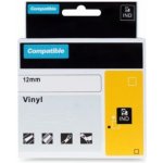Kompatibilní páska s DYMO 18432 12mm 5.5m cerný tisk/žlutý p. RHINO vinyl. (PLTD53) – Zboží Mobilmania
