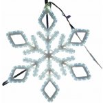 DECOLED LED světelná vločka IX, závěsná 3D tisk, pr. 65 cm, ledově bílá – Hledejceny.cz