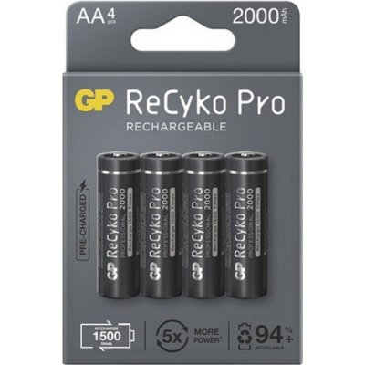 Nabíjecí baterie GP B22204 ReCyko Professional, 2000mAh, AA, 4ks