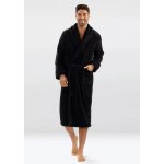 Pánský huňatý župan 130 černý – Zboží Dáma