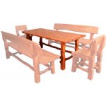 Drewmax Zahradní stůl MO212, olše masiv rustikal – Hledejceny.cz