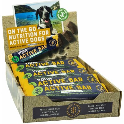 YORA Dog tyčinka z hmyzu Active Bar 12 x 35 g – Hledejceny.cz