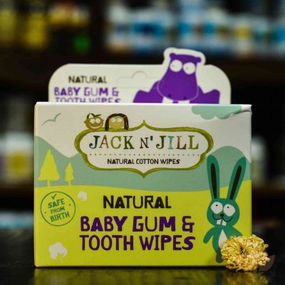 Jack N' Jill dětské vlhčené ubrousky na zuby a dásně 25 ks – Zboží Mobilmania