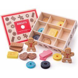 Ourbaby Bigjigs Box s dřevěnými sušenkami