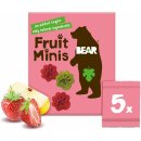 BEAR Minis ovocné jahoda a jablko 5x 20 g