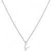 Náhrdelník Šperky4U Ocelový náhrdelník, písmeno V OPD0339-V
