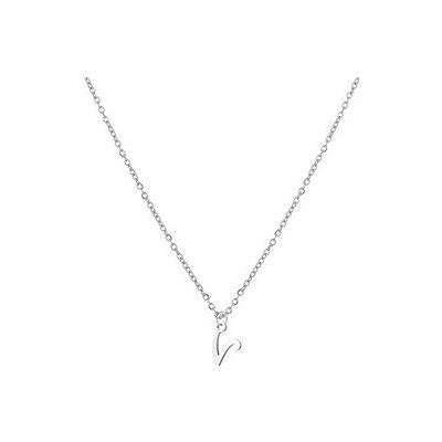 Šperky4U Ocelový náhrdelník, písmeno V OPD0339-V – Hledejceny.cz