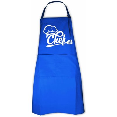 Fajntričko Zástěra Chef, Barva látky královská modrá – Zboží Dáma