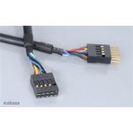 Akasa EXUSBI-40 USB 2.0, 2x 4pin USB MALE - 2x4pin USB FEMALE, 40cm – Zboží Živě