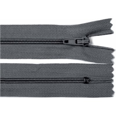 Spirálový zip No 3 délka 12 cm autolock, malé, 312 šedá tmavá – Zboží Mobilmania