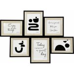 Fotorámečky na více fotografií, 61 × 44 cm, multi, černý BB65130382 – Hledejceny.cz