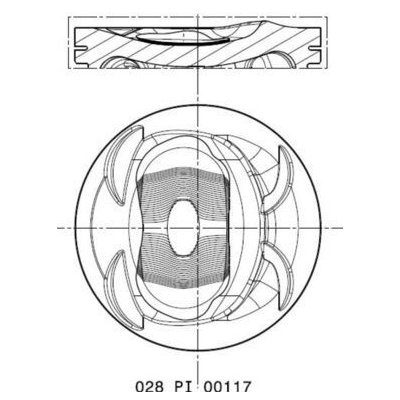 Píst MAHLE 028 PI 00117 002 – Zboží Mobilmania