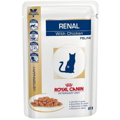 Royal Canin Veterinary Diet Cat Renal Chicken 12 x 85 g – Zboží Mobilmania