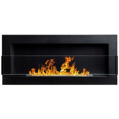 Biokominki Nástěnný bio krb GMT 90 x 40 x 12,5 cm černý matná struktura – Hledejceny.cz