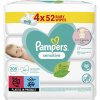 Vlhčený ubrousek Pampers ubrousky Sensitive 4 x 52 ks