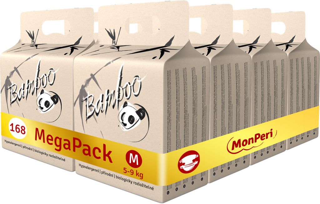 MonPeri Bamboo M 5-9 kg 168 ks