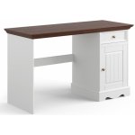 Bílý nábytek Psací stůl Belluno Elegante malý, dekor bílá | ořech, masiv, borovice