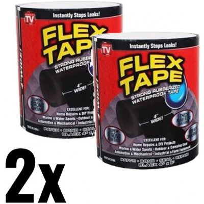Univerzální a vodotěsná lepící páska - Flex Tape (černá) 2 kusy = množstevní SLEVA – Zboží Mobilmania