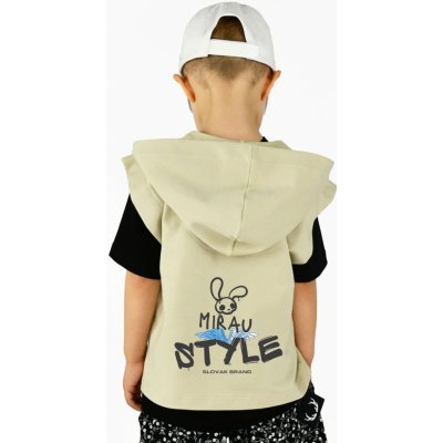 Style chlapčenská vesta krémová – Hledejceny.cz
