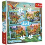 Trefl 4v1 Unikátní dinosauři 28,5x20,5cm v krabici 28x28x6cm – Hledejceny.cz