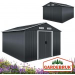 FurniGO Zahradní domek - 312 x 257 x 178 cm - antracit – Zboží Mobilmania