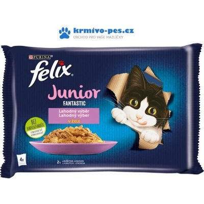 Felix cat Fant. Junior v želé 4 x 85 g – Zboží Mobilmania