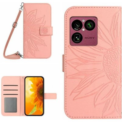VSECHNONAMOBIL ART SUNFLOWER peněženkový obal se šňůrkou pro Sony Xperia 1 VIII růžový 151778 – Zboží Mobilmania