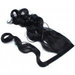 CLIP IN culík kudrnatý ze 100% japonského kanekalonu 60cm – černý – Zboží Mobilmania