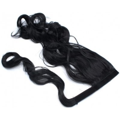 CLIP IN culík kudrnatý ze 100% japonského kanekalonu 60cm – černý – Zboží Mobilmania