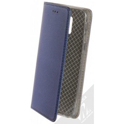 Pouzdro Sligo Smart Magnet flipové Samsung Galaxy J6 2018 tmavě modré – Zboží Mobilmania