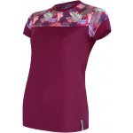 Sensor Dámské triko kr. rukáv merino Impress lilla/feather – Zboží Dáma