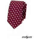 Avantgard kravata Slim Lux bordó s bílými puntíky 571 1980