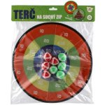 Teddies Terč na suchý zip oboustranný 34cm + míčky 8ks v sáčku – Zboží Živě