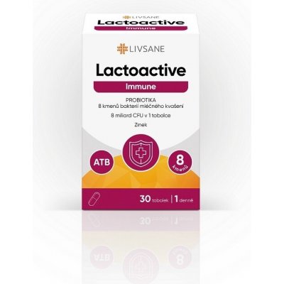 Livsane Lactoactive Immune probiotika se Zn 30 kapslí