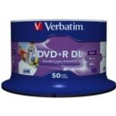 Verbatim DVD+R 8,5GB 8x, Double Layer, AZO, printable, spindle, 50ks (43703)