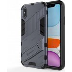 Pouzdro AppleKing odolné ochranné se stojánkem iPhone X/Xs - šedé – Hledejceny.cz