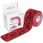 BB Tape červená s lebkami 5 cm x 5 m – Zboží Dáma