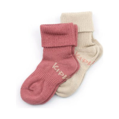 KipKep Ponožky Stay-On 2-Pack Dusty Clay Organic