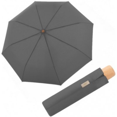 Doppler nature mini eko Slate Grey deštník skládací šedý – Zboží Mobilmania