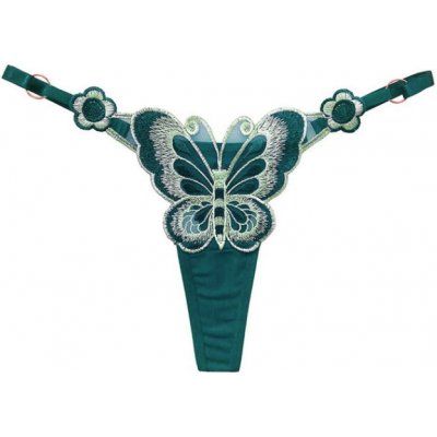 Amparo Miranda® Erotické kalhotky Butterfly B253 Zelená – Zboží Dáma