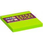 Stick´n Samolepicí bločky Stick´n by Hopax Extra Sticky - 76 x 76 mm / 90 lístků / neon zelená – Hledejceny.cz
