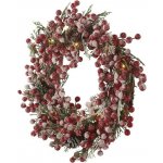 EMOS LED zdobený vánoční věnec 38 cm 3x AA vnitřní teplá bílá časovač – Zboží Mobilmania