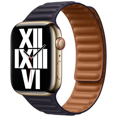 Apple Watch 45mm Ink Leather Link - S/M MP873ZM/A