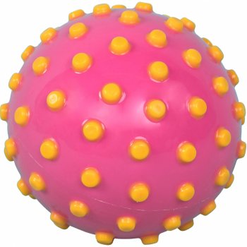 WATKO Malý míček do vody růžový se žlutými puntíky