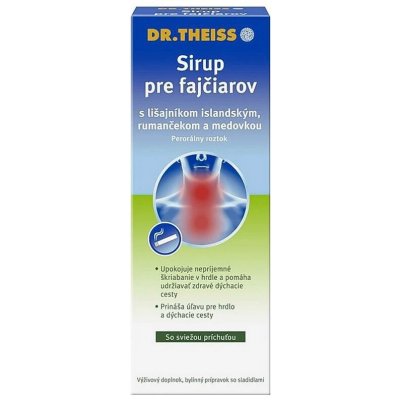 Dr.Theiss Sirup pro kuřáky s lišejníkem heřmánkem a meduňkou 250 ml – Hledejceny.cz
