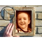 18x24 cm bílý foto retro rámeček – Zboží Mobilmania