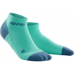 CEP kotníkové běžecké kompresní ponožky 3.0 ledově modrá šedá